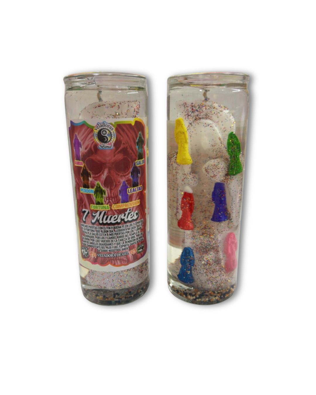 7 Deaths Gel Candle for Powerful Protection & Spiritual Transformation