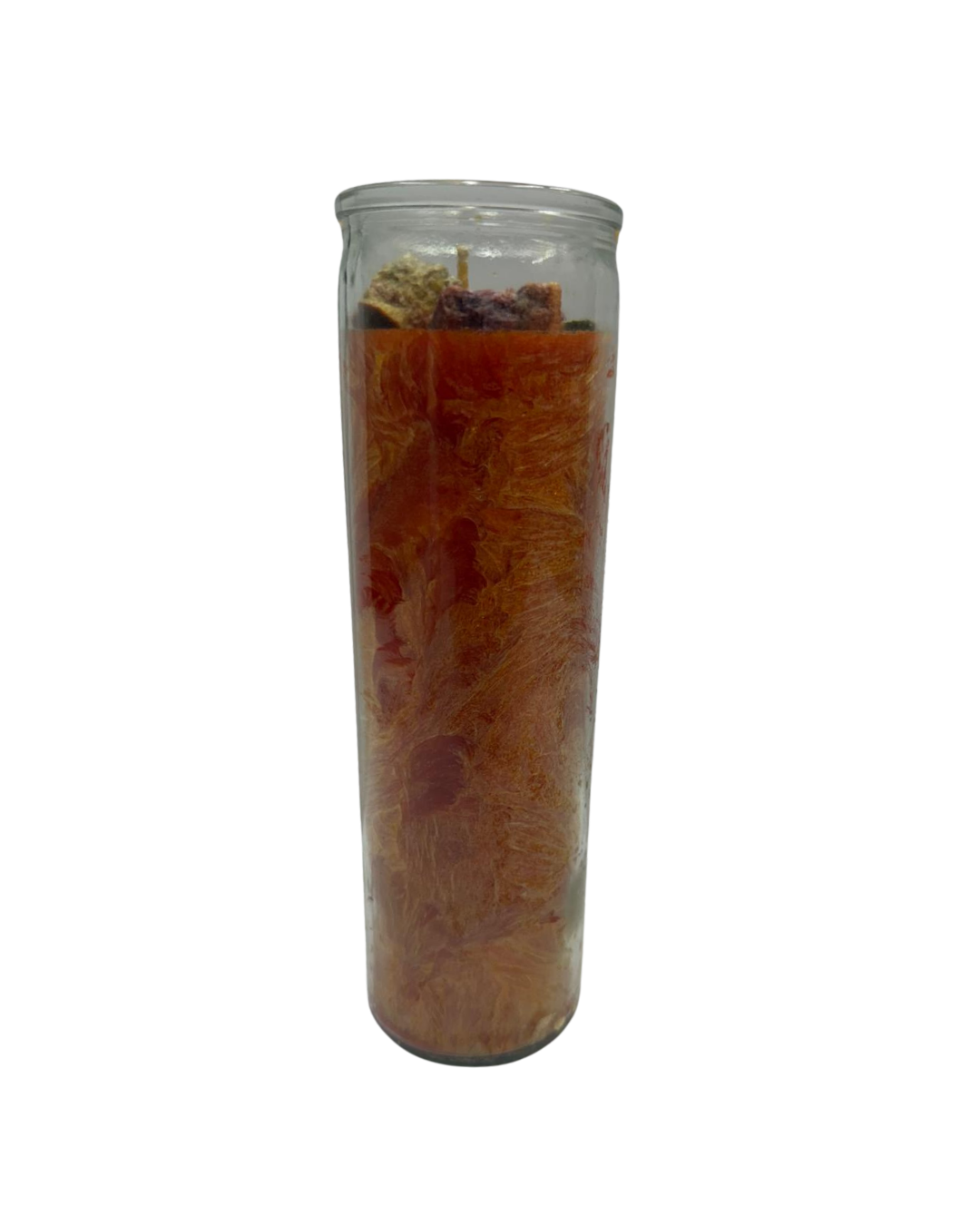 Prepared Orange Candle Día de Muertos – Spiritual Energy & Ancestral Light Candle