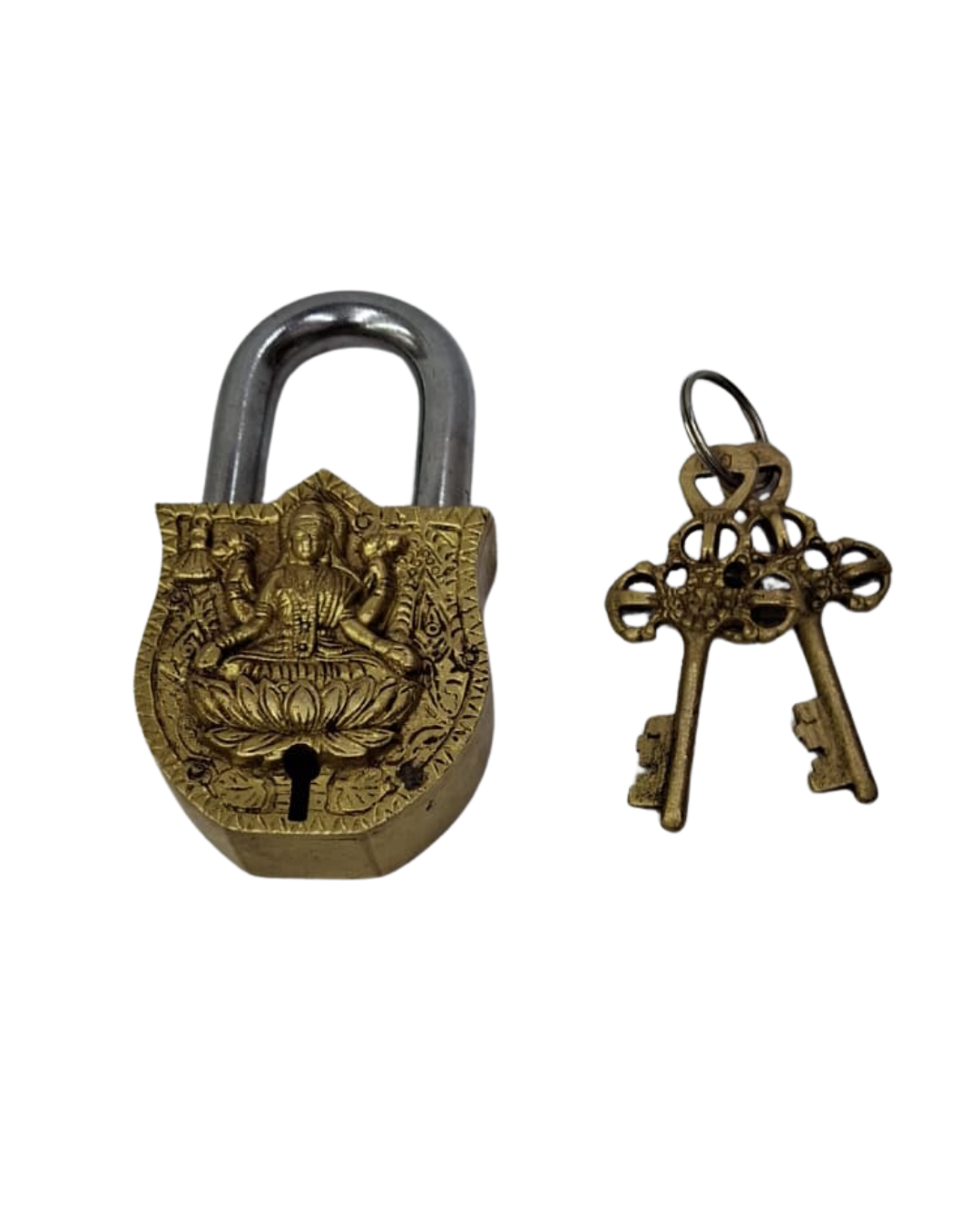 Maa Lakshmi Padlock Handmade – Prosperity & Blessings Lock