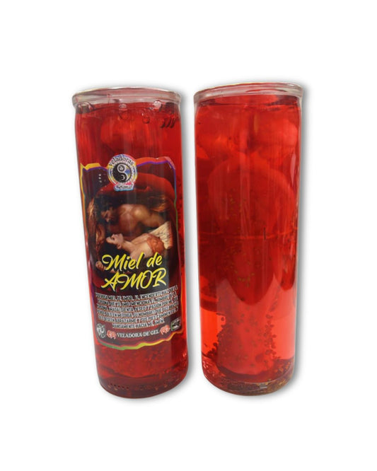 Honey Love Gel Candle for Sweet Romance & Attraction