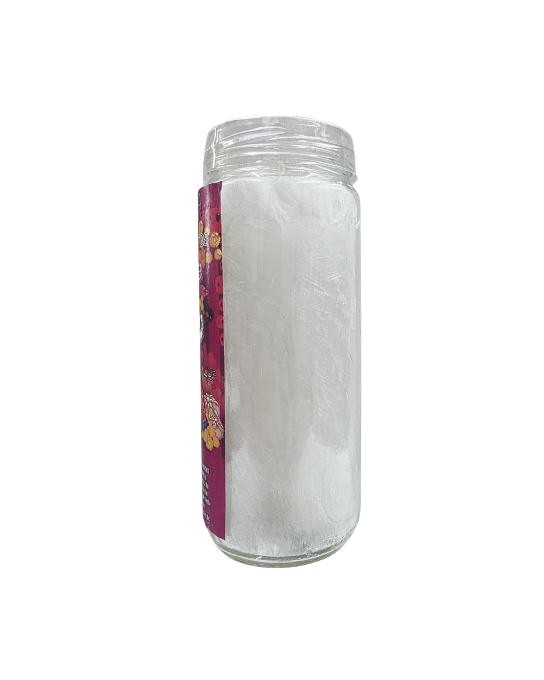 Día de Muertos White Candle – Coconut Wax Offering Candle for Ancestors