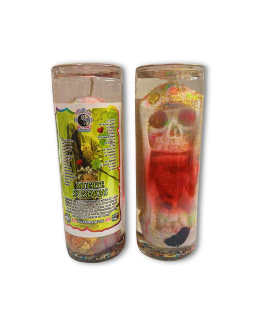 Death 33 Essences Gel Candle for Deep Cleansing & Spiritual Renewal