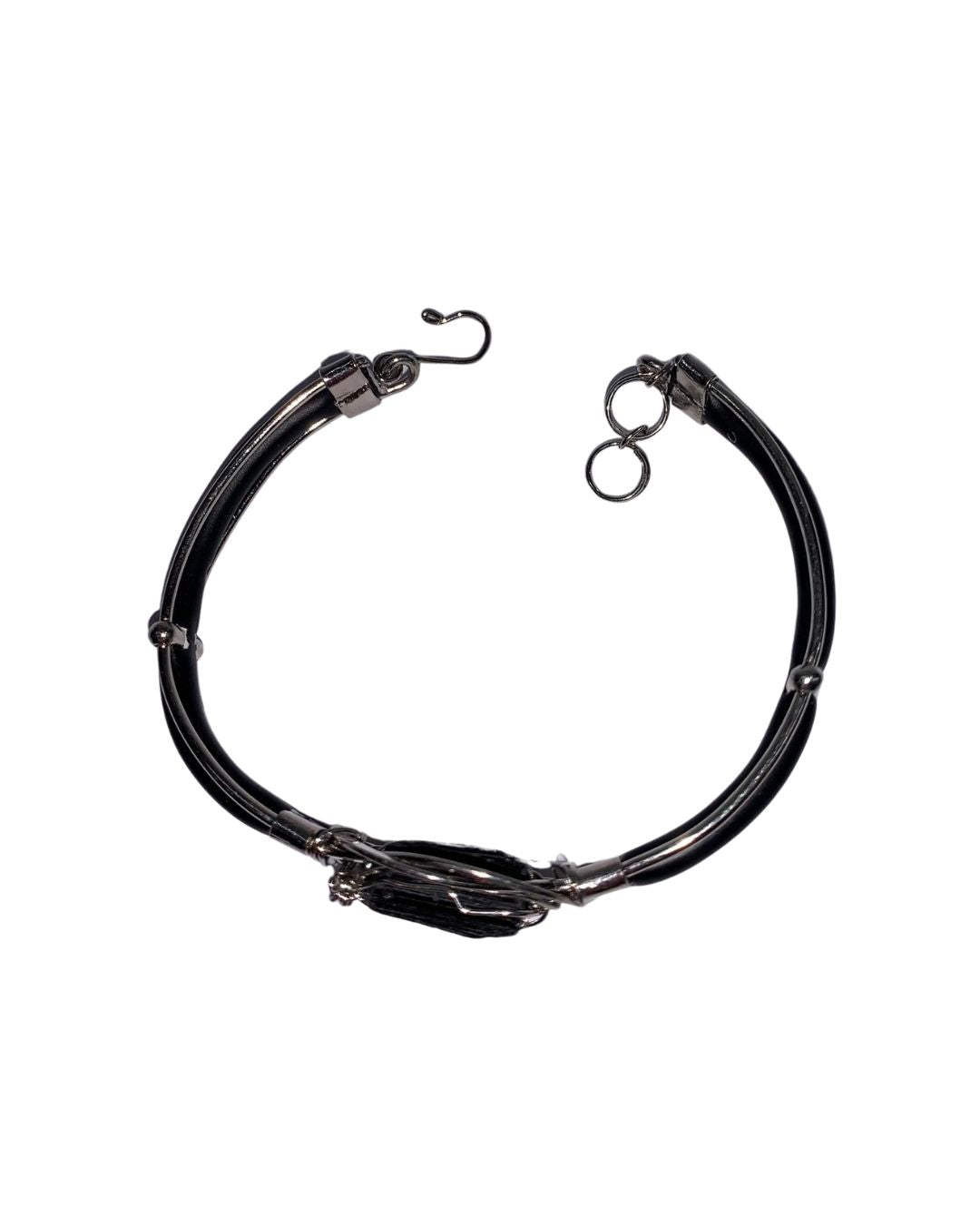 Black Tourmaline Bracelet – Handmade Sterling Silver Protection Jewelry for Grounding & Energy Shielding