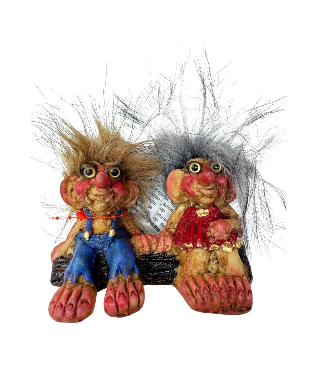 Troll Couple for Love & Commitment – Magical Troll Novios Figurines