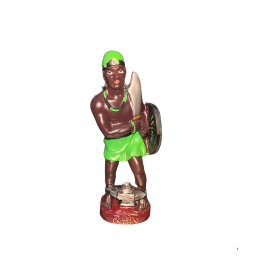 5" Orisha Ogun Statue - Ogun Figure for Santa Santeria Altar