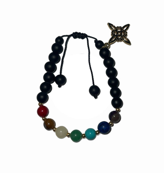 7 Chakra Witch's Knot Bracelet: A Harmonious Blend of Energy and Style | Pulsera Nudo De Bruja 7 Chakras