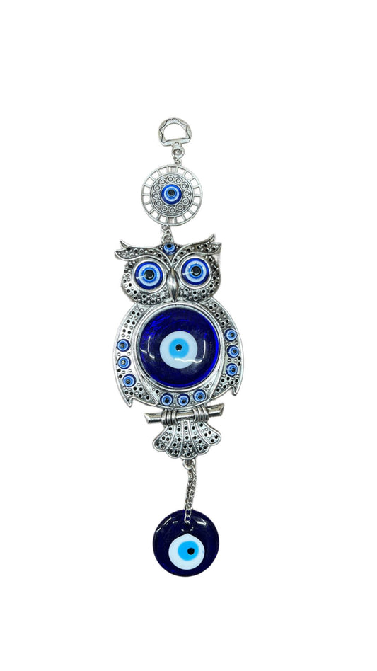 Evil Eye with Owl – Wisdom & Protection Amulet