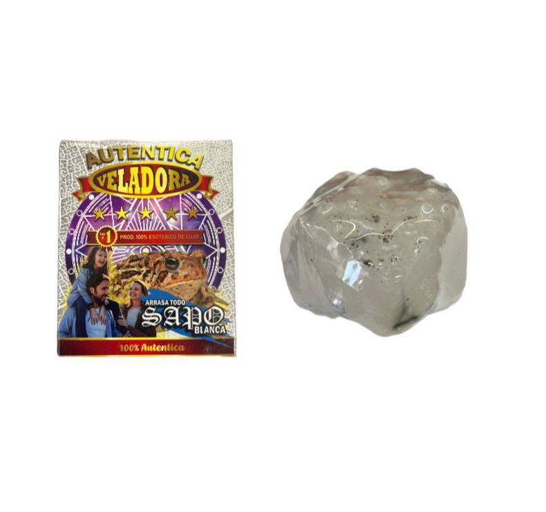 White Frog Candle: Peace and Harmony