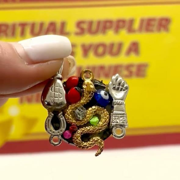 Turkish Eye Snake Amulet โ Protection and Wealth