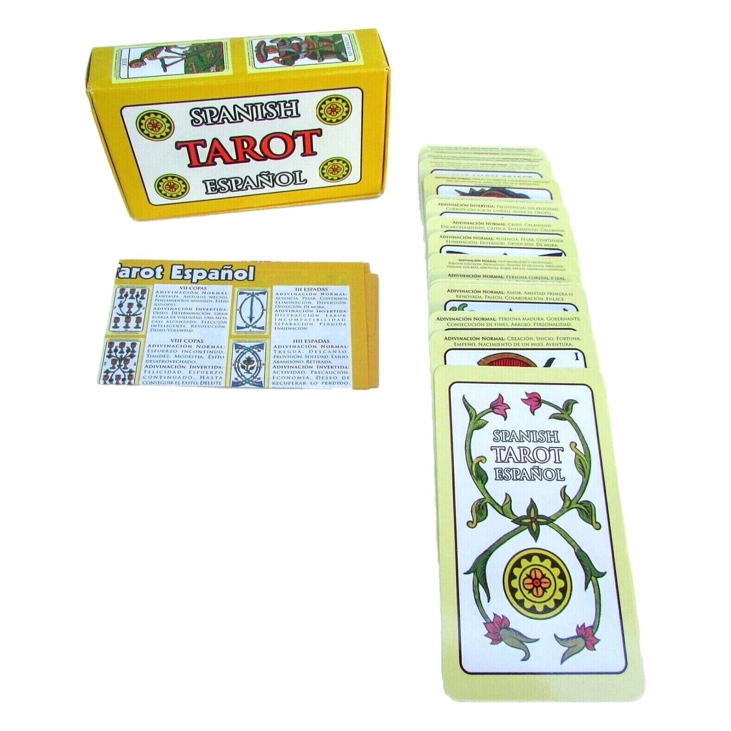 Spanish Tarot Deck – Complete 78 Card Set with Instruction Booklet