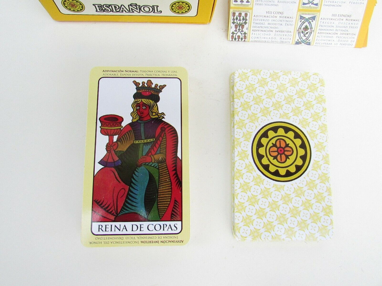 Spanish Tarot Deck – Complete 78 Card Set with Instruction Booklet
