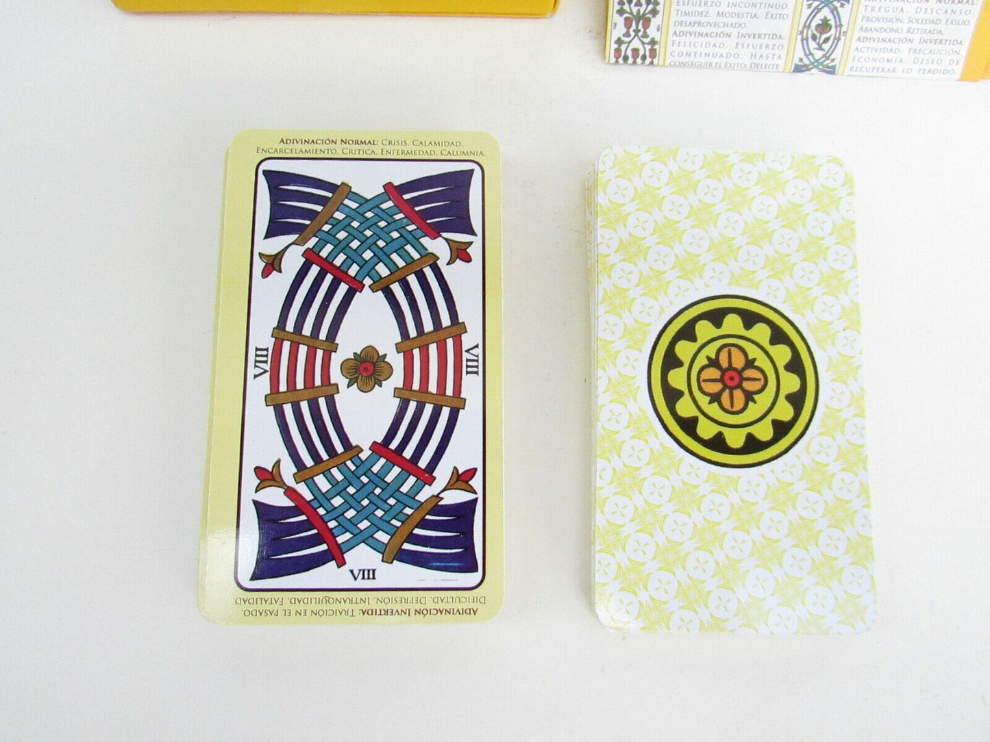 Spanish Tarot Deck – Complete 78 Card Set with Instruction Booklet