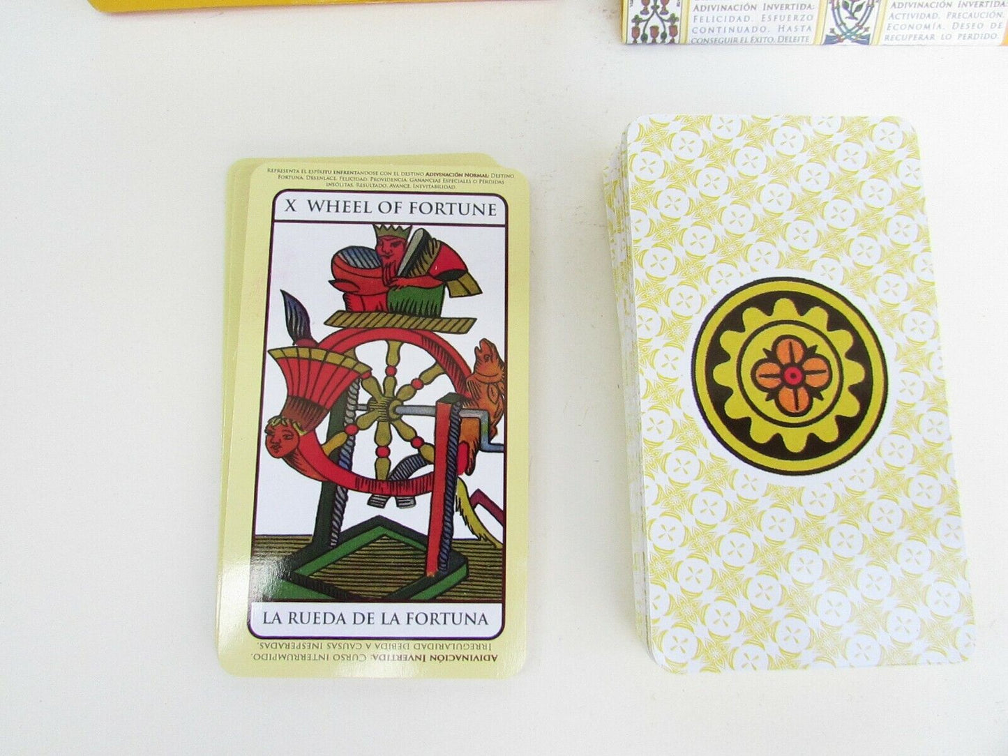 Spanish Tarot Deck – Complete 78 Card Set with Instruction Booklet