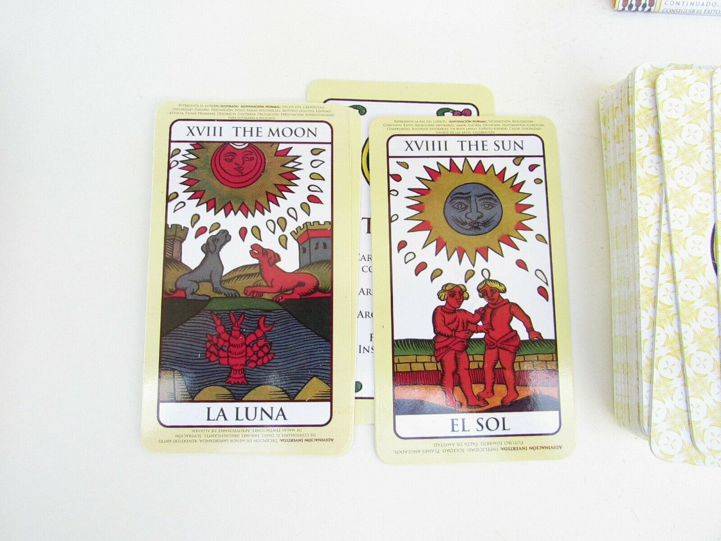 Spanish Tarot Deck – Complete 78 Card Set with Instruction Booklet