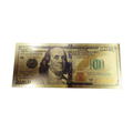 Gold Plated $100 Dollar Bill – Prosperity Charm for Wealth, Success & Abundance