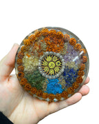 Seven Chakra Orgone Healing Coaster – Energy Balancing & EMF Protection