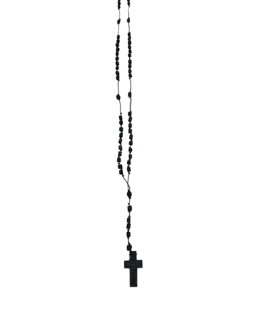 Azabache Cross Rosary – Evil Eye Protection & Spiritual Strength