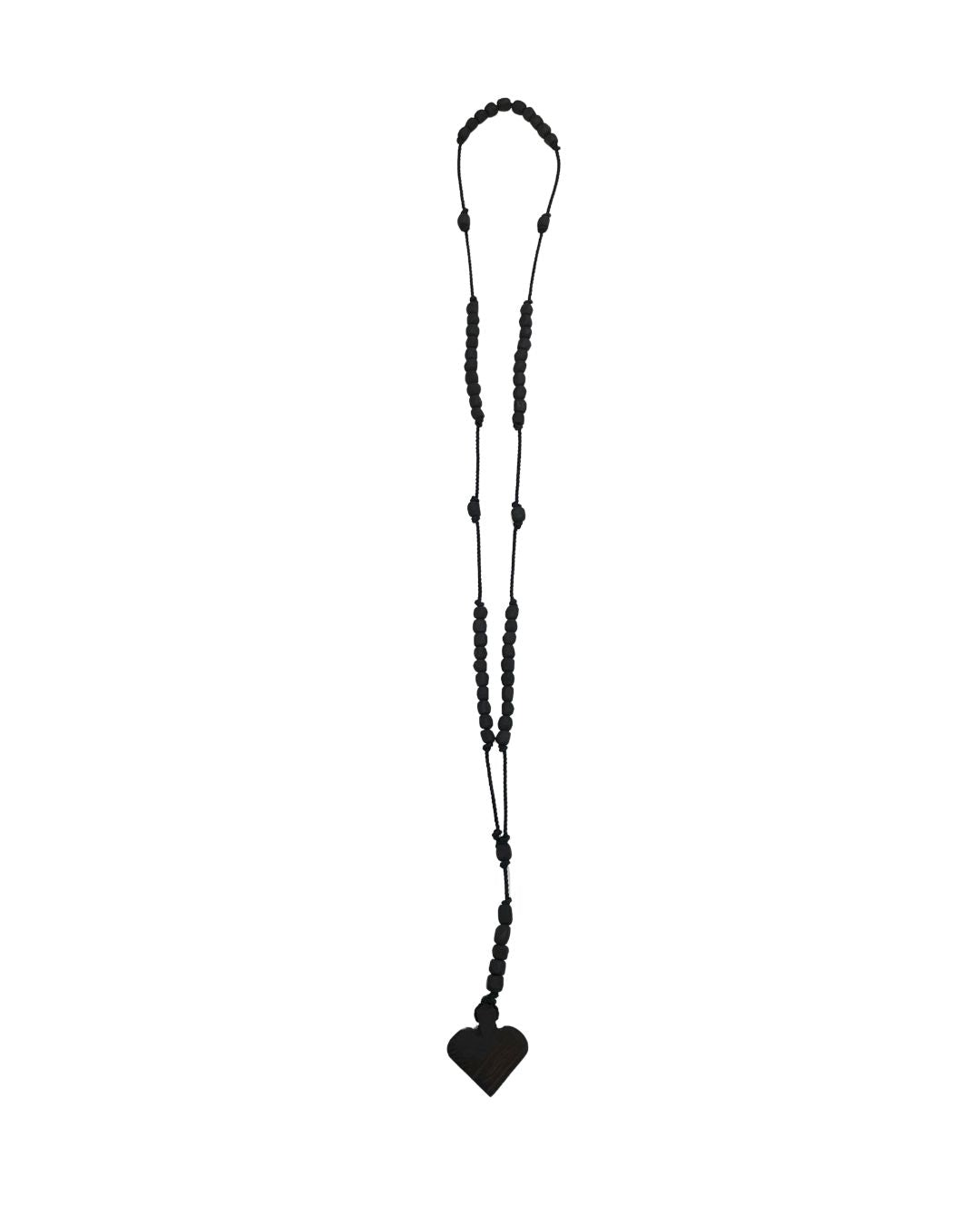Azabache Heart Rosary – Protection Against Evil Eye & Spiritual Strength