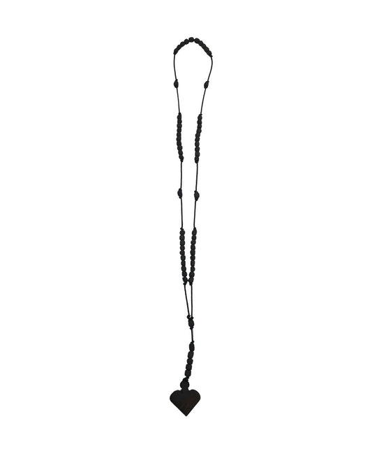 Azabache Heart Rosary – Protection Against Evil Eye & Spiritual Strength