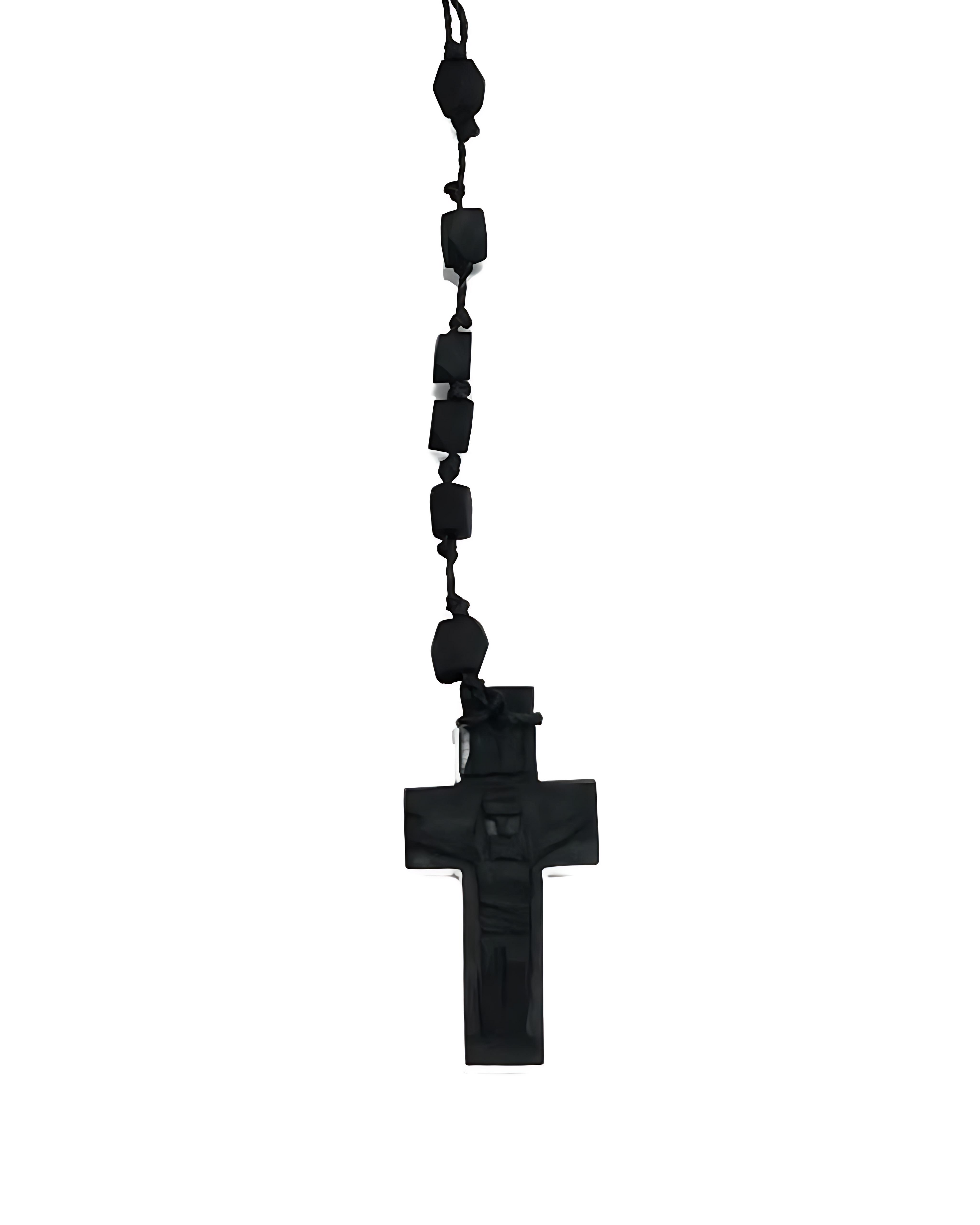 Azabache Cross Rosary – Evil Eye Protection & Spiritual Strength