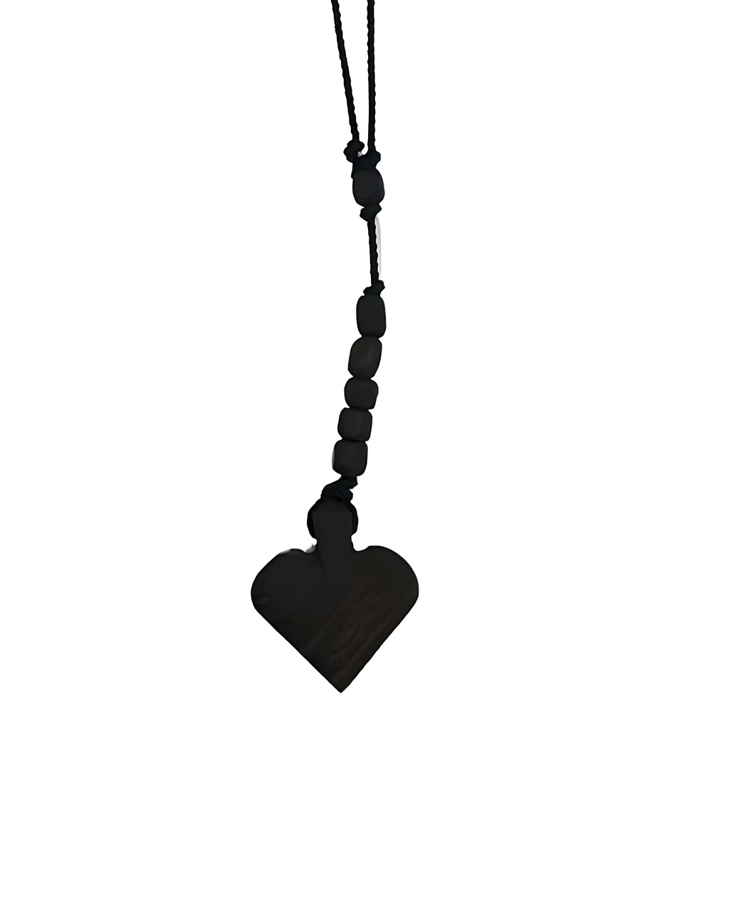 Azabache Heart Rosary – Protection Against Evil Eye & Spiritual Strength