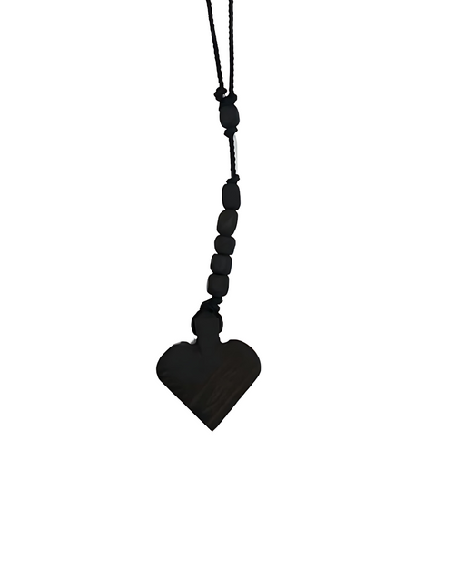 Azabache Heart Rosary – Protection Against Evil Eye & Spiritual Strength