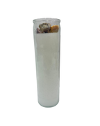 Prepared White Candle Día de Muertos – Spiritual Offering & Ancestral Connection Candle