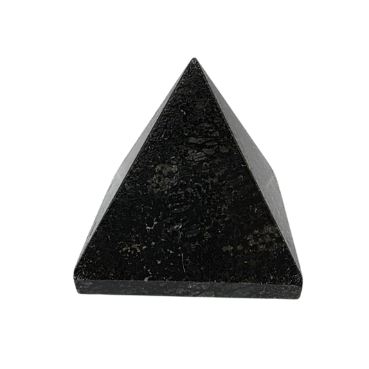 Black Tourmaline Pyramid Crystal – Protective Gemstone for Grounding & Energy Shielding