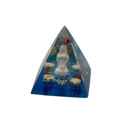 Orgonite Pyramid Santa Muerte – Protection, Cleansing & Spiritual Power
