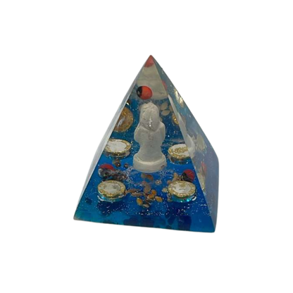 Orgonite Pyramid Santa Muerte – Protection, Cleansing & Spiritual Power