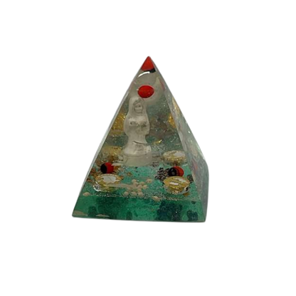 Orgonite Pyramid Santa Muerte – Protection, Cleansing & Spiritual Power