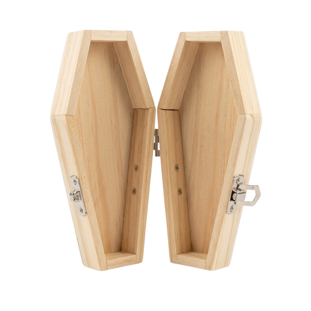 Wooden Coffin Altar Box | Travel Altar & Sacred Esoteric Storage
