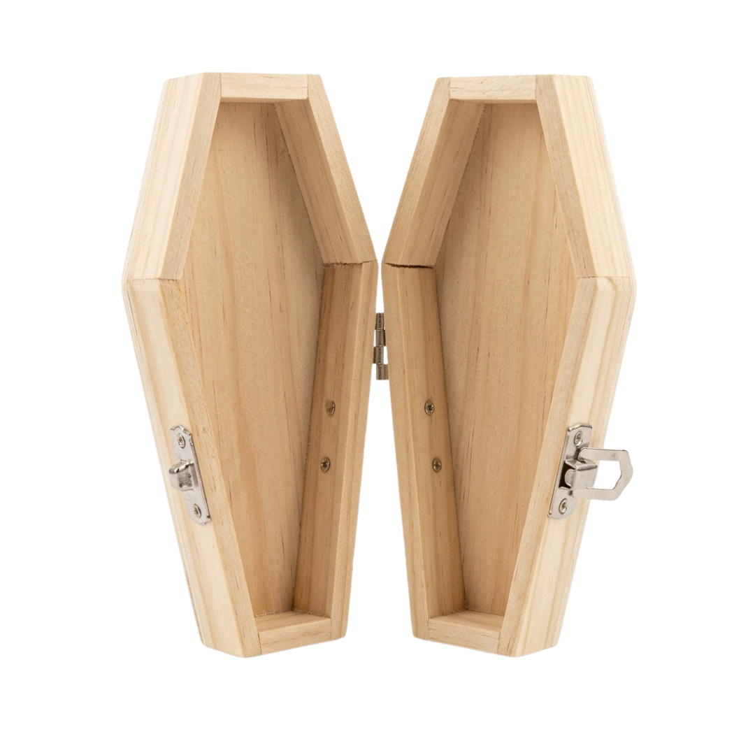 Wooden Coffin Altar Box | Travel Altar & Sacred Esoteric Storage
