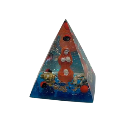 Orgonite Pyramid Santa Muerte – Protection, Cleansing & Spiritual Power