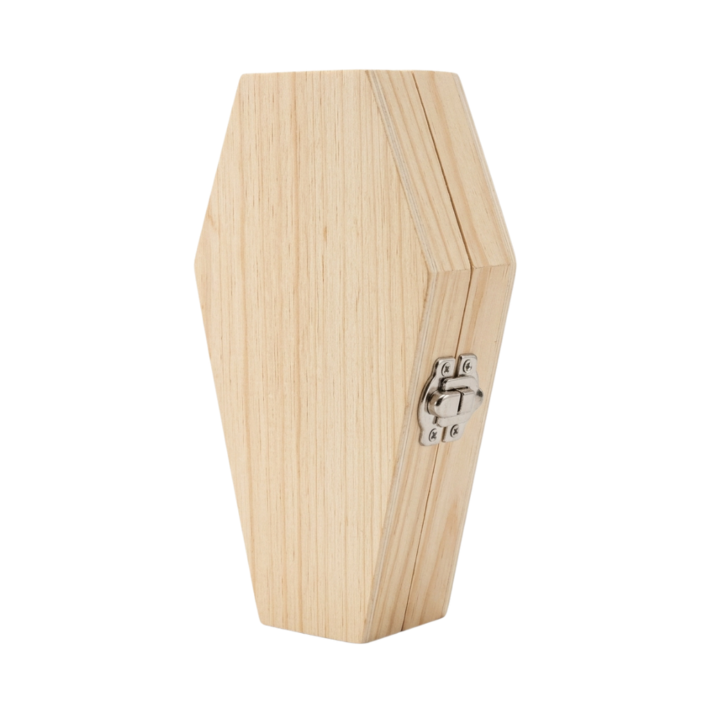 Wooden Coffin Altar Box | Travel Altar & Sacred Esoteric Storage