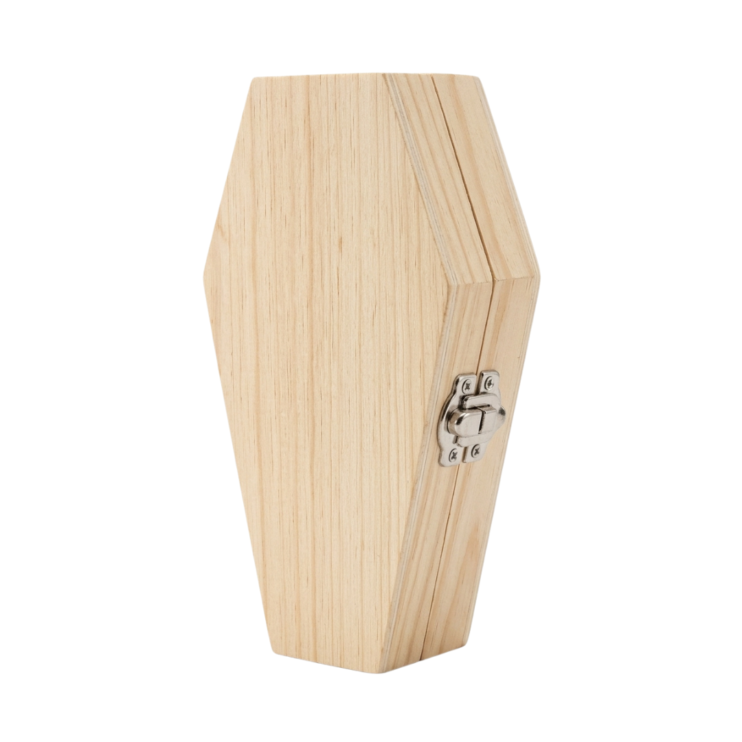 Wooden Coffin Altar Box | Travel Altar & Sacred Esoteric Storage