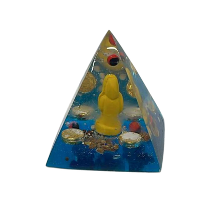 Orgonite Pyramid Santa Muerte – Protection, Cleansing & Spiritual Power