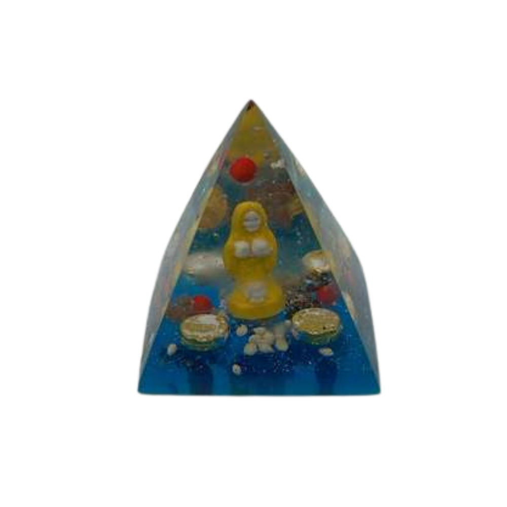 Orgonite Pyramid Santa Muerte – Protection, Cleansing & Spiritual Power