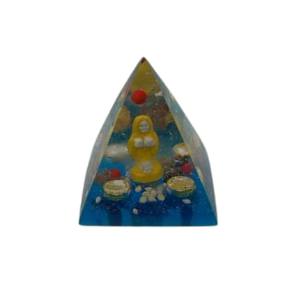 Orgonite Pyramid Santa Muerte – Protection, Cleansing & Spiritual Power
