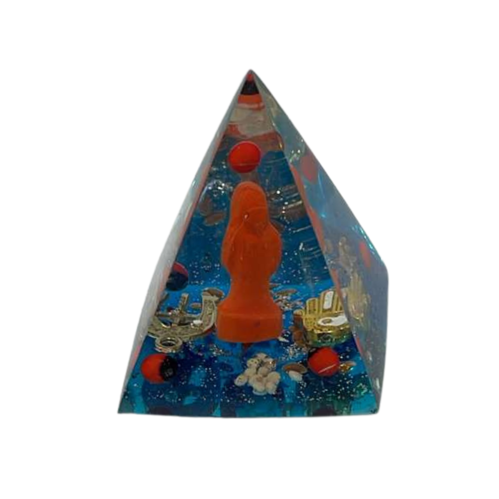 Orgonite Pyramid Santa Muerte – Protection, Cleansing & Spiritual Power