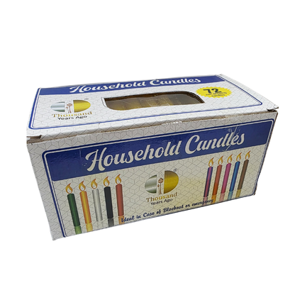 Yellow Household Candles (72 Pack) – Non-Drip Spiritual, Ritual & Emergency Use Candles