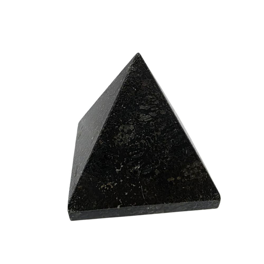 Black Tourmaline Pyramid Crystal – Protective Gemstone for Grounding & Energy Shielding