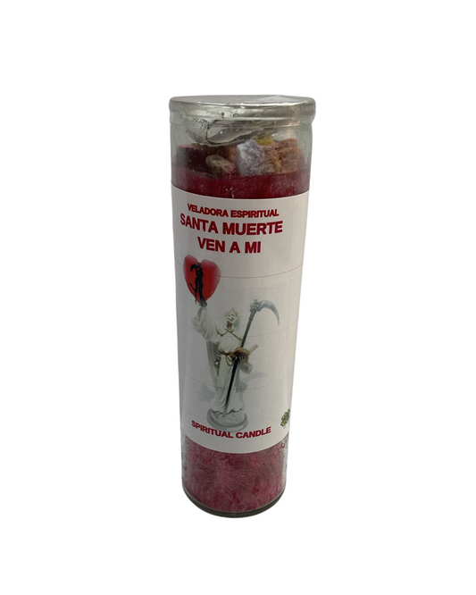 Come To Me Santa Muerte Candle – Love & Attraction Devotional Candle