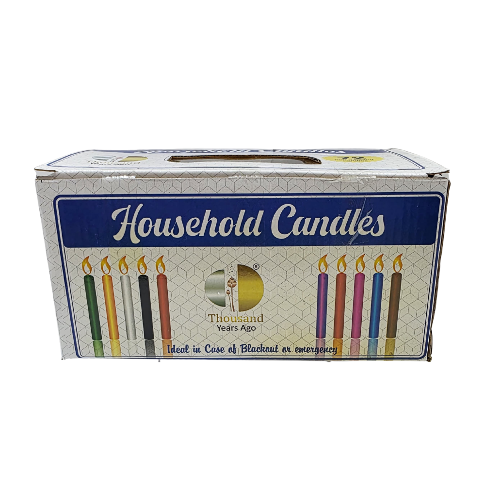 Yellow Household Candles (72 Pack) – Non-Drip Spiritual, Ritual & Emergency Use Candles