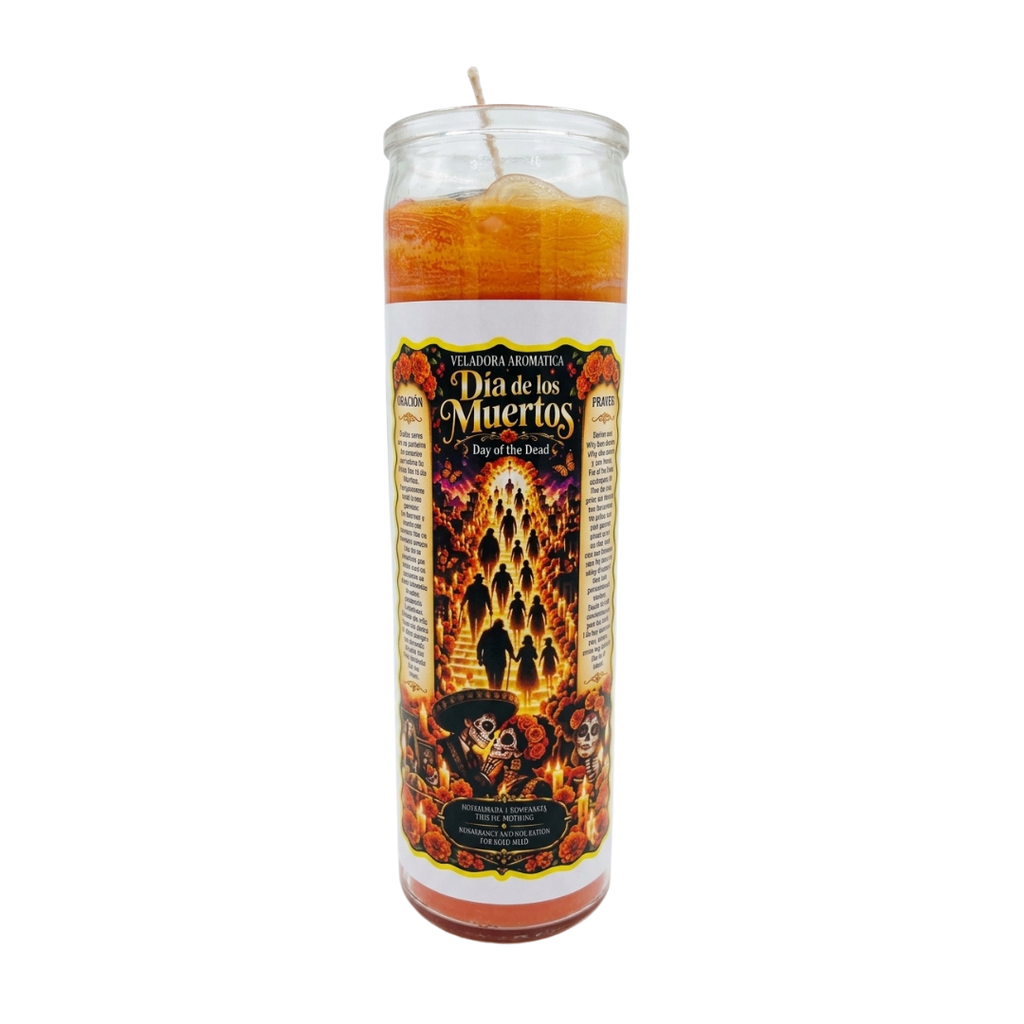 Día de Muertos Candle | Day of the Dead Ancestor Ritual Candle