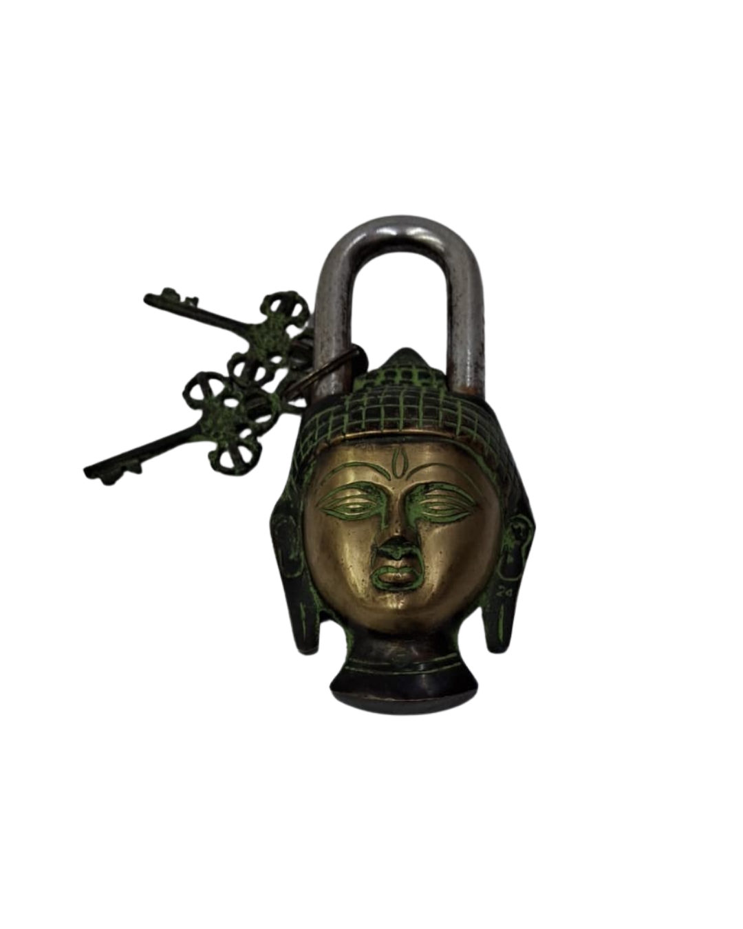 Buddha Padlock Handmade – Protection & Spiritual Wisdom Lock
