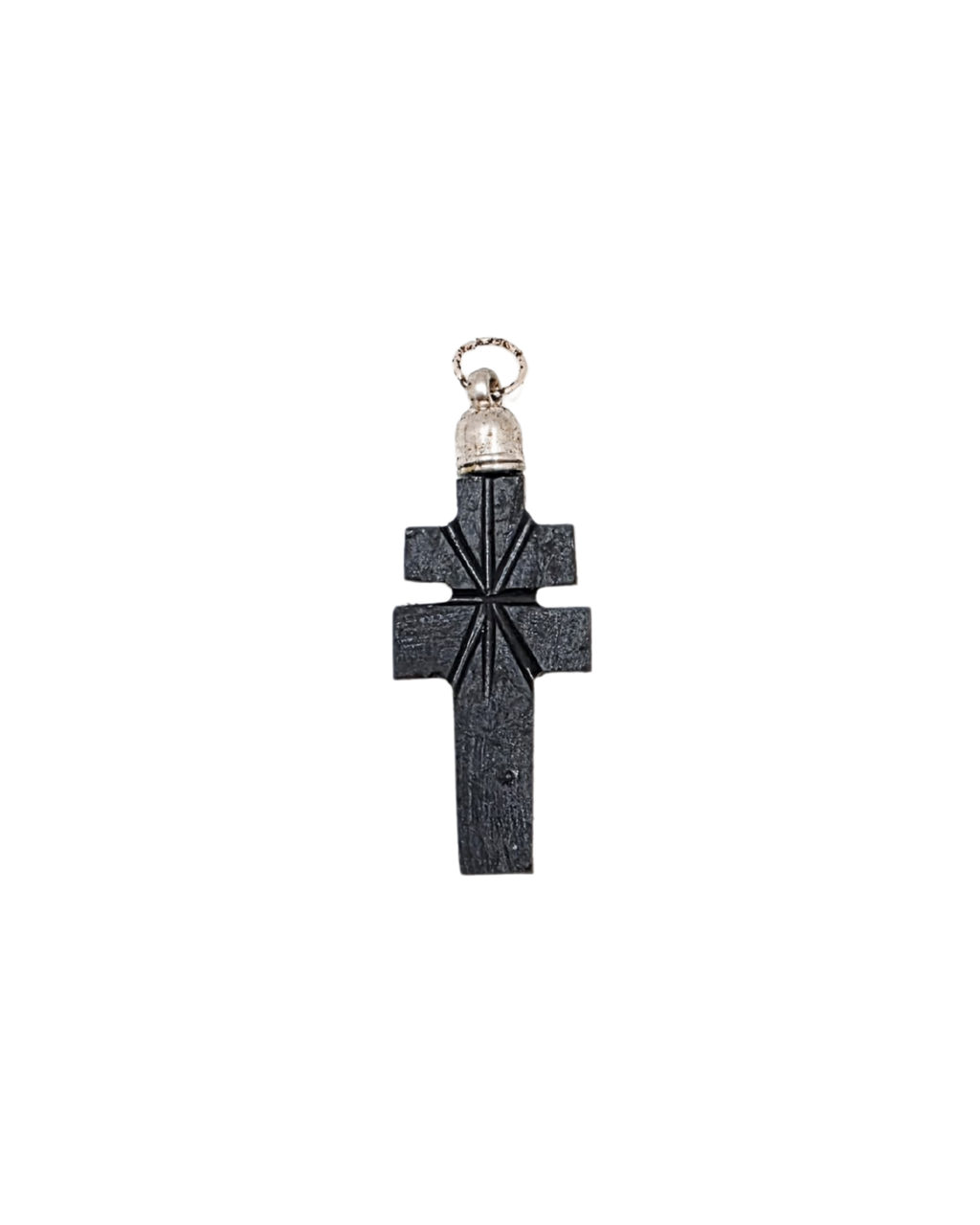Cruz de Caravaca Azabache Necklace – Spiritual Protection Cross