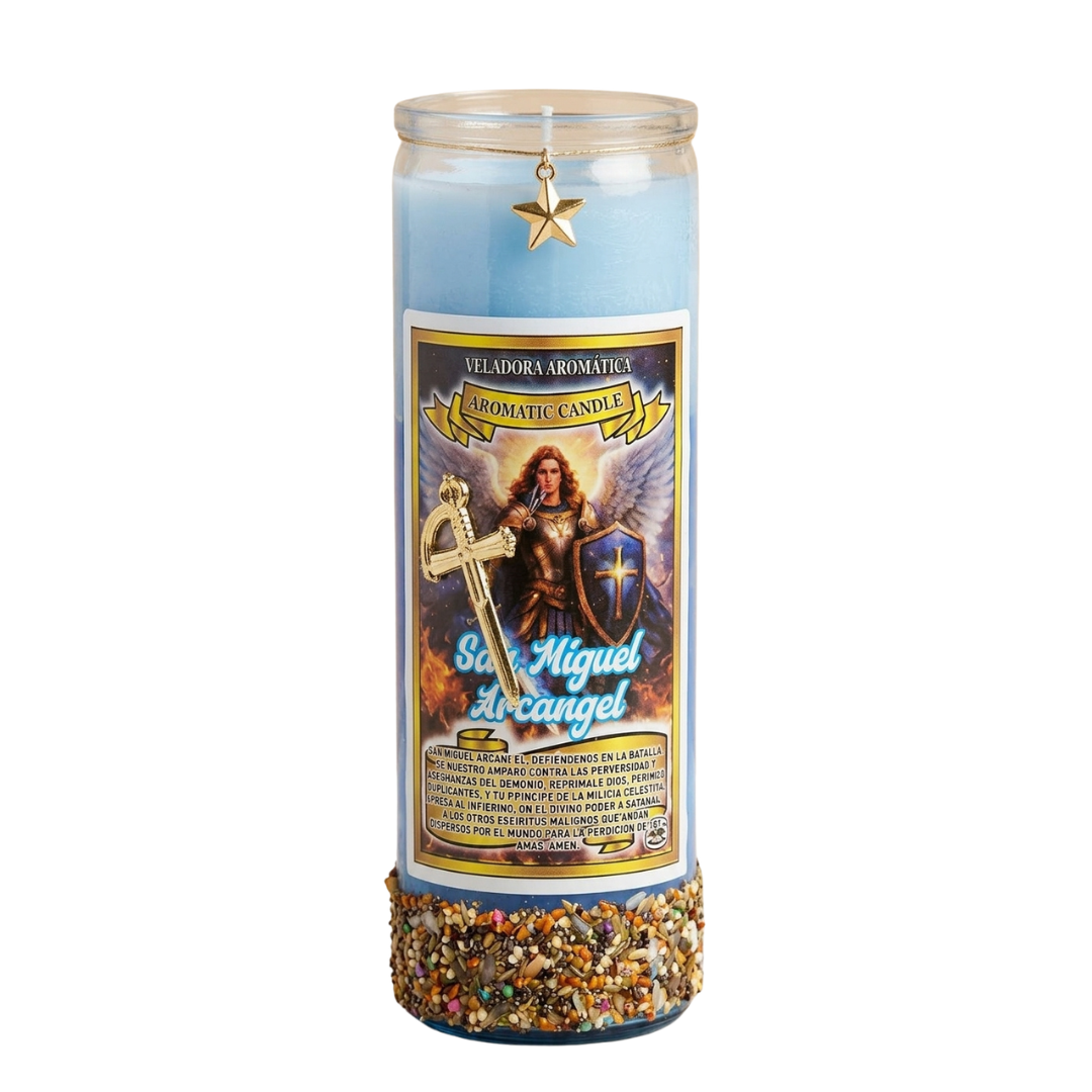 Saint Michael Prayer Candle | Veladora de San Miguel Arcángel for Protection