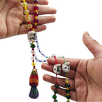 Santa Muerte 7 Color Rosary – Protection, Guidance & Spiritual Devotion Necklace