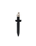 San Miguel Sword Azabache Amulet – Archangel Protection Pendant